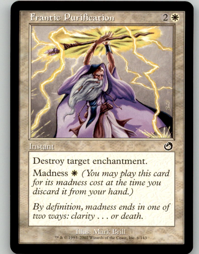 MTG Frantic Purification 6 Common Torment Lightly Played