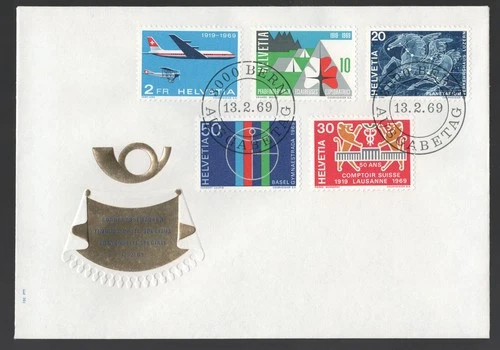 1969 Switzerland Anniversaries FDC. Bern First Day Cover