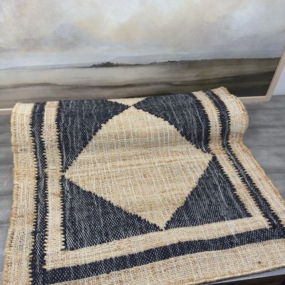 Pottery Barn Erin Gates Momeni Handwoven Orchard Diamond Wool Rug 2 3 x8  Cut