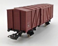 Jouef 6836 - gedeckter Güterwagen der SNCB 2-achsig braun - OVP Spur H0 #1959