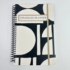Home Finance Bill Organizer w/ Monthly Pockets Budget Planner Geometric Cover