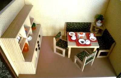 Puppenhaus- Puppenstube -Bodo Hennig - komplettes Esszimmer 70 er - Bild 1 von 4