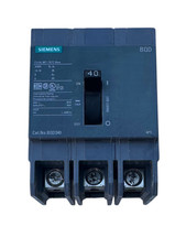 Siemens BQD340 Molded Case Circuit Breaker  40A  3-Pole  480Y/277V  Bolt-On