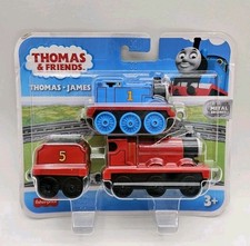Fisher-Price Thomas  Friends THOMAS And JAMES Push Along Metal Engine