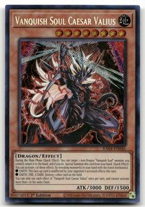 Vanquish Soul Caesar Valius (Secret Rare) RA04-EN046 Quarter Century Stampede