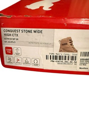 Puma Conquest Stone CTX Work Boots Mens 8.5 Wide Composite  display picture 2