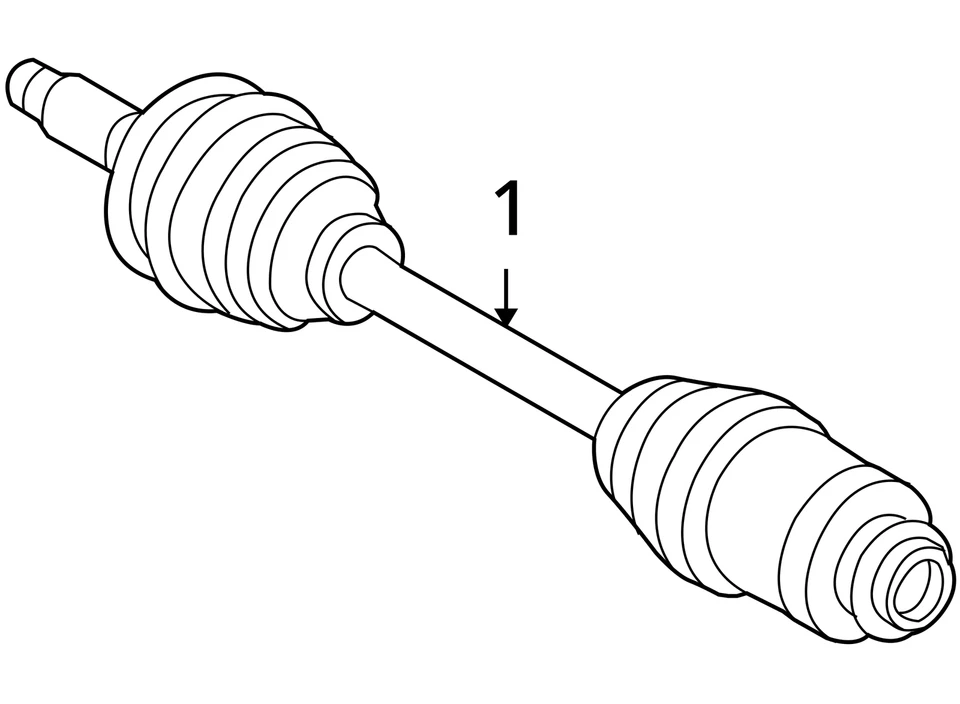 Вал оси переднего пассажира 2006-2009 Ford Fusion Cv C/v LLEQ2 - Изображение 3 из 3