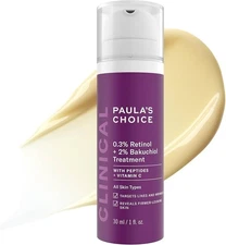 Paula's Choice 0.3% Retinol + 2% Bakuchiol Treatment -  (1oz/30ml) *NEW/SEALED*!