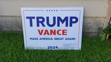 Trump Vance 2024 Yard Sign Make America Great Again Political Lawn Sign Stake