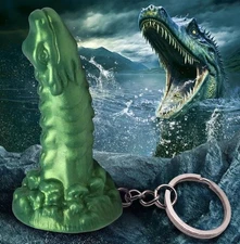 XR Brands Creature Cocks Cockness Monster Silicone Keychain, New