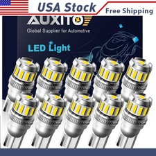 T10 W5W 168 10/20X LED Dome Map Door Courtesy License Light Plate Light White