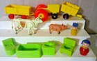 Vintage Little People ~ Cow ~ Pig ~ Furniture ~ Tractor ~ Wagon ~ Tyco