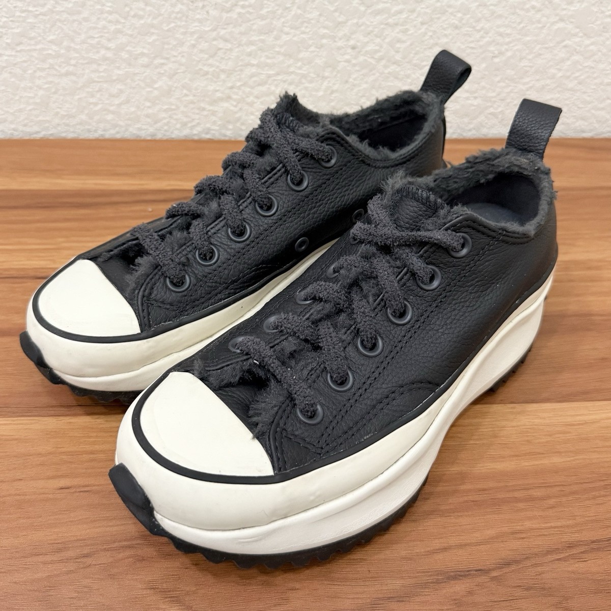 CONVERSE 169551C Run Star Hike Low Cozy Club Black Leather
