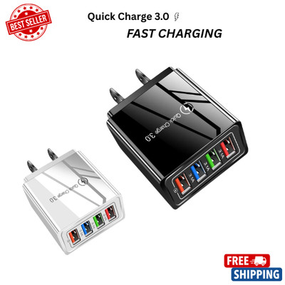 Hyper Charge Pro Charger   4-Port Quick Charge for Android iPhone Fast Charging