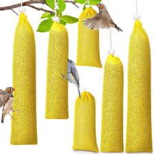 6 Pieces Finch Sock Feeder Finch Feeders for Outdoors Hanging Thistle Bird Sock