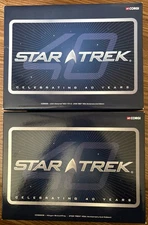 2007 STAR TREK Celebrating 40 Years U.S.S. ENTERPRISE NCC-1701 D & Klingon Ship