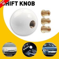 Acrylic Glossy White Round Ball Universal Shift Knob Manual Gear Shifter Head Us Acrylic Glossy White Round Ball Universal Shift Knob Manual Gear Shifter Head Us