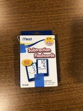 Mead Subtraction Flashcards K-3 Educational 55 cards