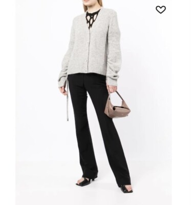 3.1 Phillip Lim NWT Lofty Alpaca Blend Shirred Sleeve Cardigan Size S $475.00
