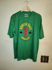 Pre owned Men Kenrick Ellis Football Camp Green Polyester Athletic T Shirt Large