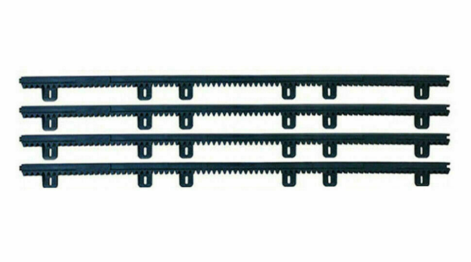 Kit Cremallera 4 Mt Universal Para Puerta Corredera Nylon Plástico
