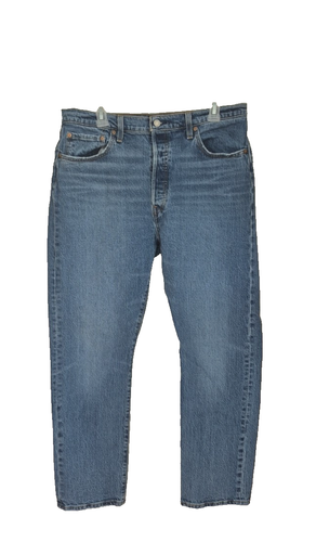 Levi's 501 Jeans Herren 34 x 28 blau Knopfleiste gerades Bein - Bild 2 von 16