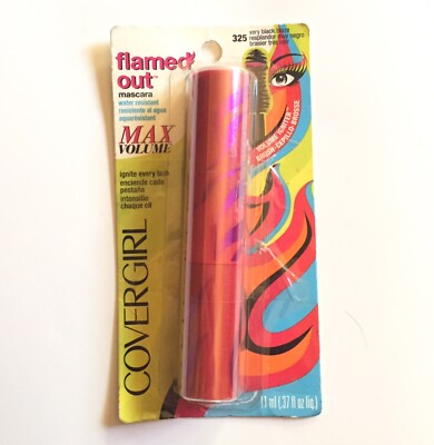 CoverGirl Mascara Flamed Out Very Black Blaze 325 Water Resistant Max Volume