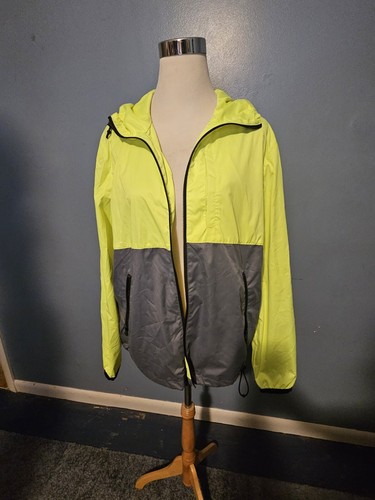*American Eagle Outfitters*Leichter Herren Windbreaker•Größe-Med•Gelb & Grau•