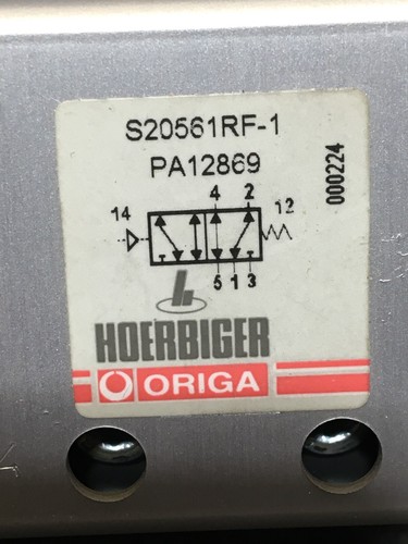 New HOERBIGER-ORIGA S20561RF-1 PA12869 Pneumatic Valve Manifold - Picture 6 of 7