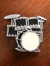 Black Drum Set Drummer Musician Rock N Roll Music Metal Unisex Men  s Belt Buckle