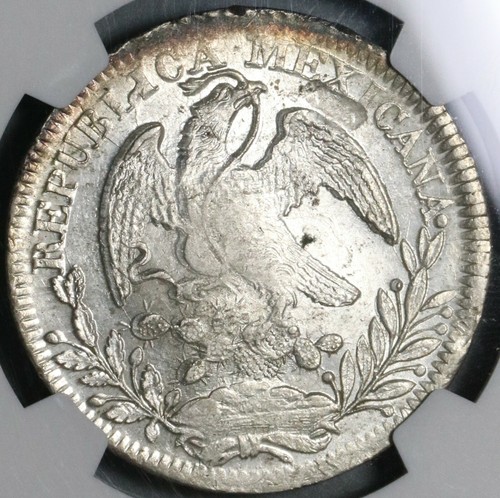 1835-Zs NGC MS 62 Mexico 8 Reales Zacatecas Mint Cap Rays Silver Coin (21081602C - Picture 5 of 9