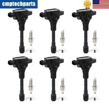 6X Ignition Coils+6X Spark Plugs for 2009-2019 Nissan Maxima 3.5L V6 UF550 C1670