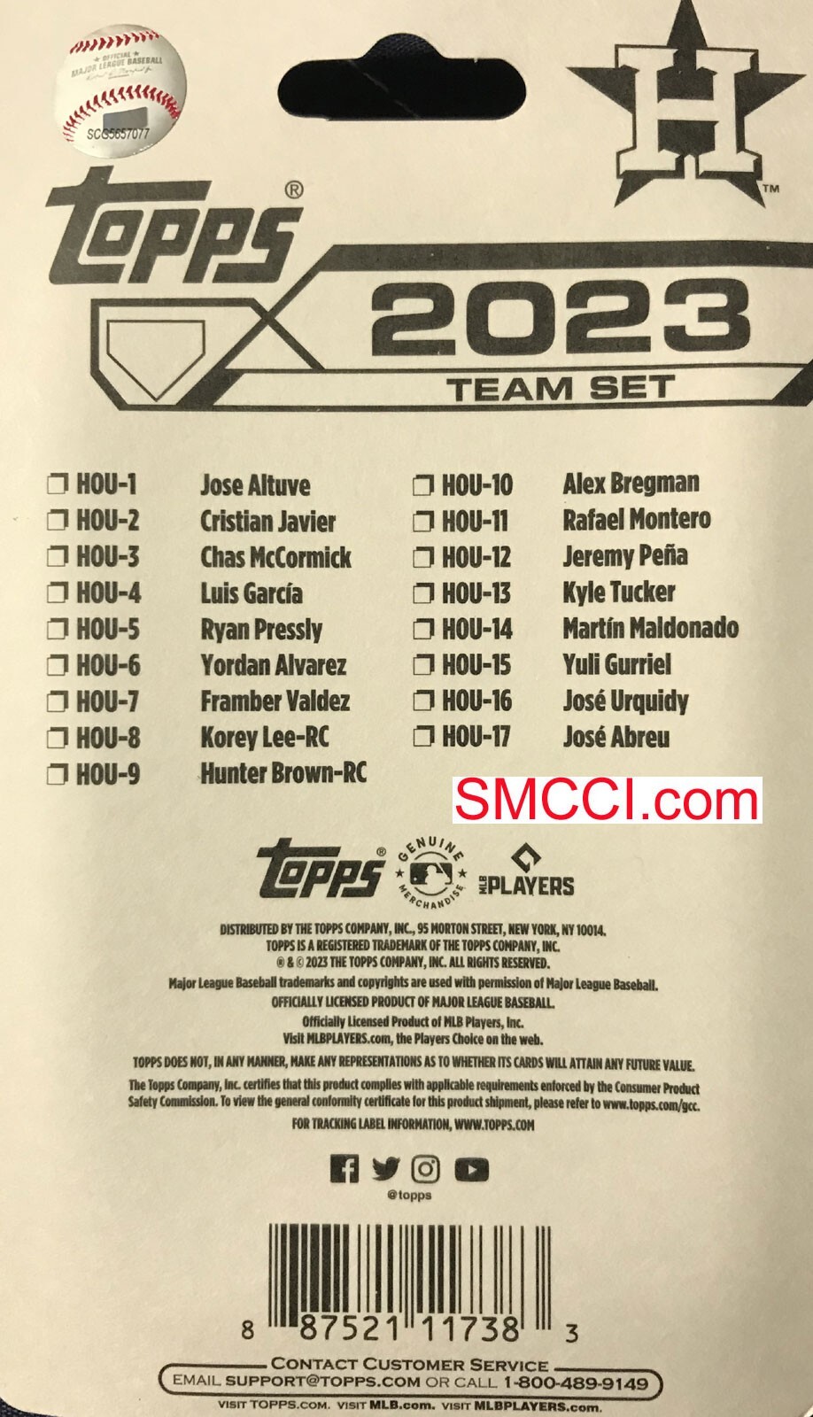 Houston Astros 2023 Topps Factory Sealed 17 Card Team Set Altuve Bregman Plus - Picture 2 of 9