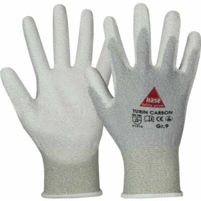 ESD-Handschuhe, mit Carbonfaden, antistatisch,   Grösse   6   bis  11