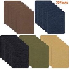 Kit de reparaci n de parches de mezclilla de hierro para ropa Jeans, 30 Pack