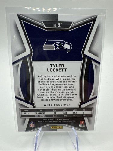 Miroir Tyler Lockett certifié Panini 2023 /349 Seahawks #97 SP - Photo 2/3