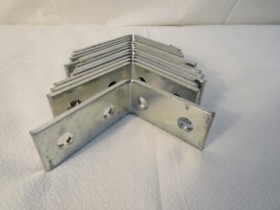 Lot of 12 Super Strut ZAB205EG 4-Hole 90 Silver Galvanized Angle Bracket USIP