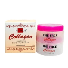 THE FACE Day + Night Cream Collagen Vitamin E Anti Aging set 50gr