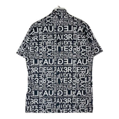 越智 征次1piu1uguale3 GOLF LOGO POLO 1PIU1UGUALE3 Unopiu Uno Guale Tre Polo Shirt Zip Up Full