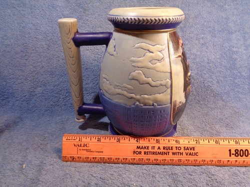 Vtg Large 2001 MILLER BEER Norman Rockwell Bottom of the Sixth Collector Stein - Picture 16 of 19