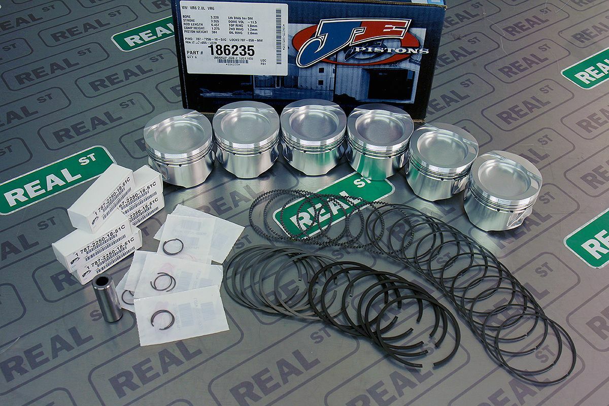 JE Pistons Golf VW GTI 9299 VR6 AAA 12V 2.8L 82mm +1.0mm 9.01