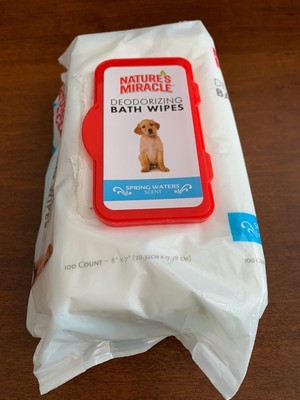 nature's miracle dog wipes