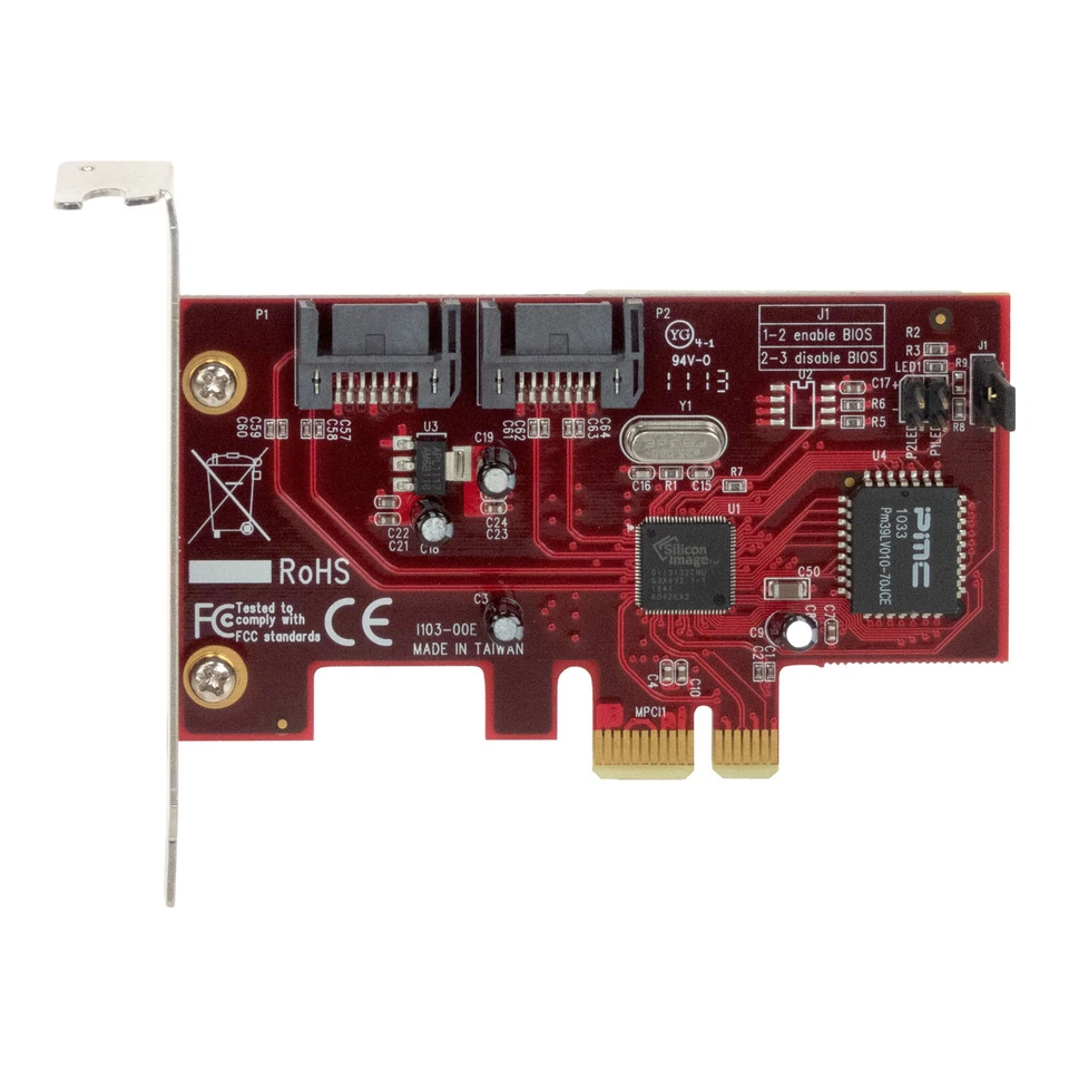 Controller Addonics AD2SA3GPX1 SATA II Raid Pci-E Low Profile 2x Raid5 / Jb - Image 3 of 3