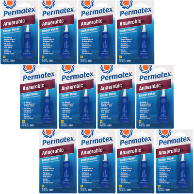 Permatex 51817 Anaerobic Gasket Maker Set Quick Cure 72mL (12x6mL Tube) Pack 12