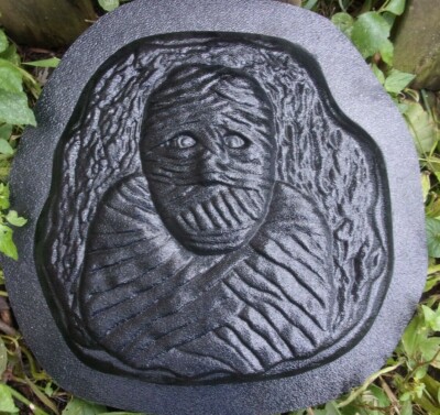 Mummy plastic mold plaster cement mould Halloween concrete mold 10'' x 10'' x 1''