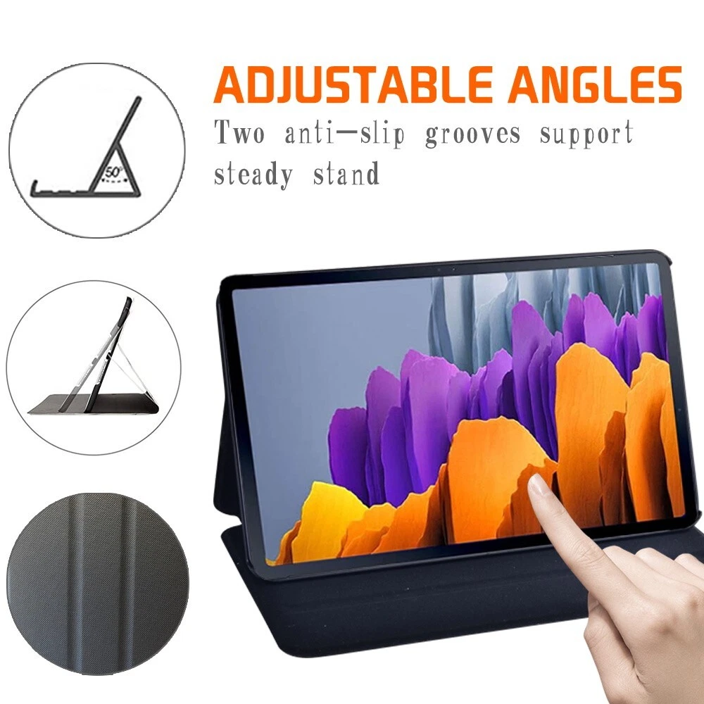 PU Leather Tablet Stand Cover Case For Samsung Galaxy Tab S6 Lite/S8/S9/A8/A9 - Picture 2 of 13