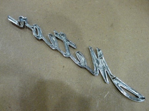 1960 s METEOR CHROME EMBLEM SCRIPT NOS CDC5MB-16098-A - Picture 4 of 5