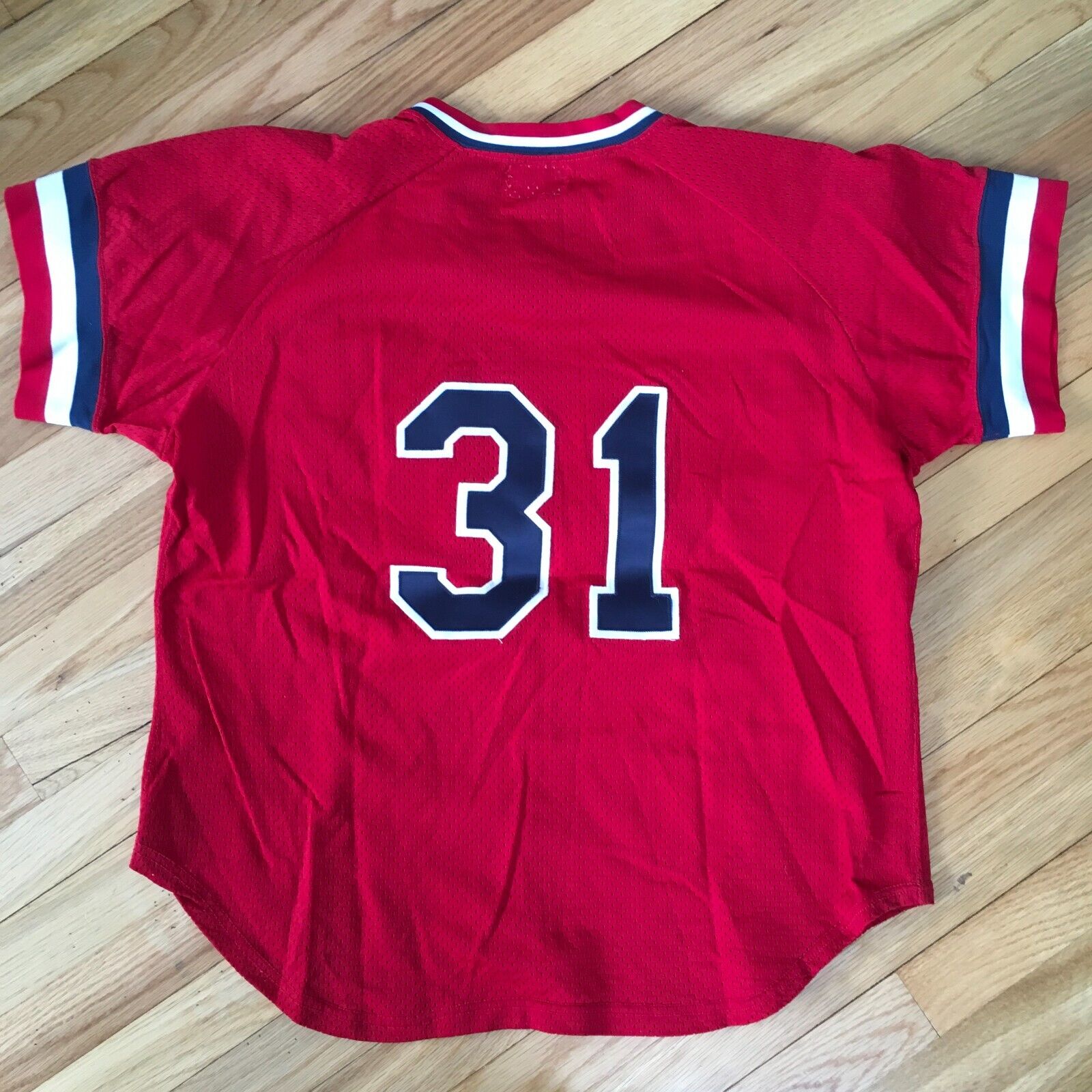 VTG 80s Wilson Baseball Jersey Majestics #31 Red … - image 8
