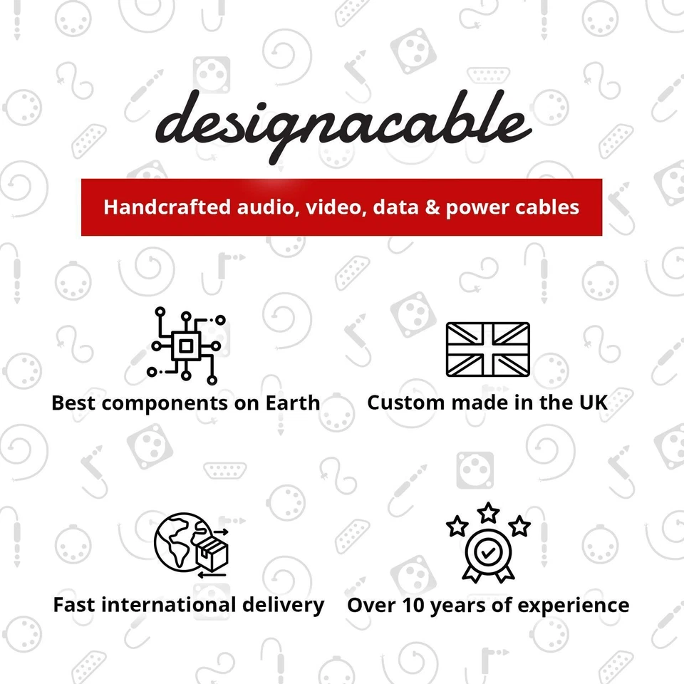 Первоклассный QUAD 4 Pin Din до 4 pin DIN свинца. Предусилитель к усилителю мощности. 33,44, 303, 405 - Изображение 2 из 2