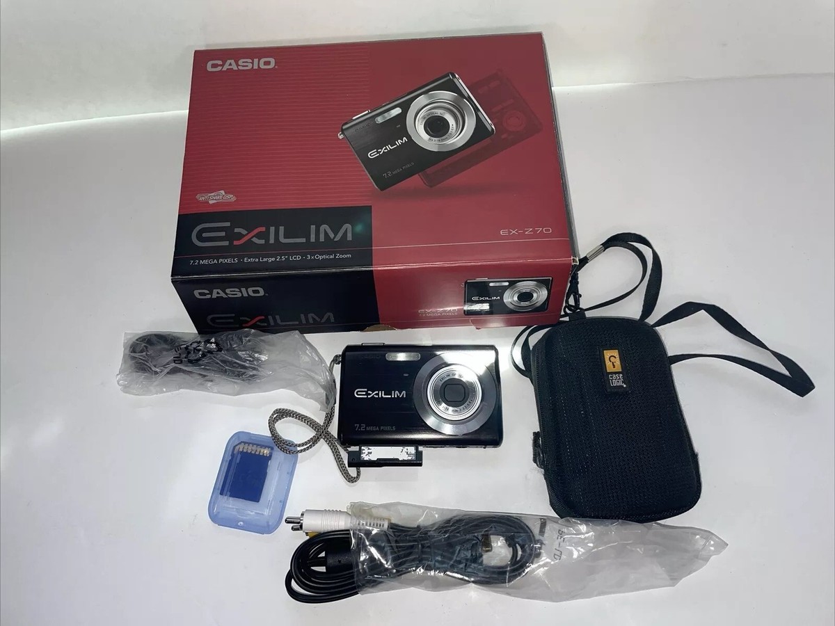 Casio EXILIM EX-Z70 7.2MP Digital Camera - Black Untested